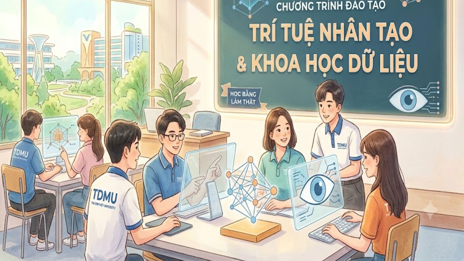 Ngành Trí tuệ Nhân tạo & Khoa học Dữ liệu tại ĐH Thủ Dầu Một — Bạn sẽ học gì và làm được gì?