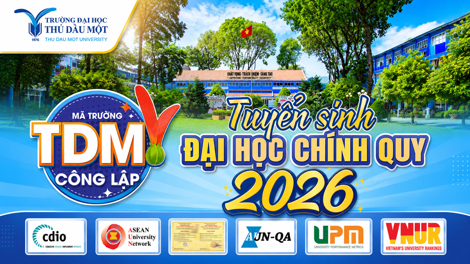 THÔNG BÁO TUYỂN SINH ĐẠI HỌC CHÍNH QUY NĂM 2026