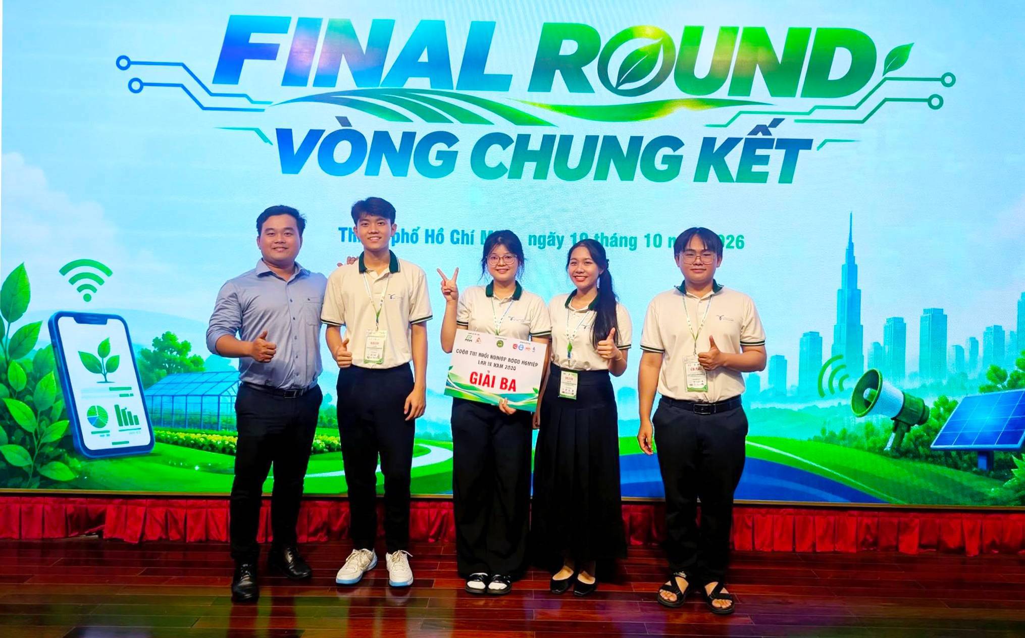 Dự án RiceGuardian AI của sinh viên Trường Đại học Thủ Dầu Một đạt giải Ba Cuộc thi Khởi nghiệp Nông nghiệp 2026