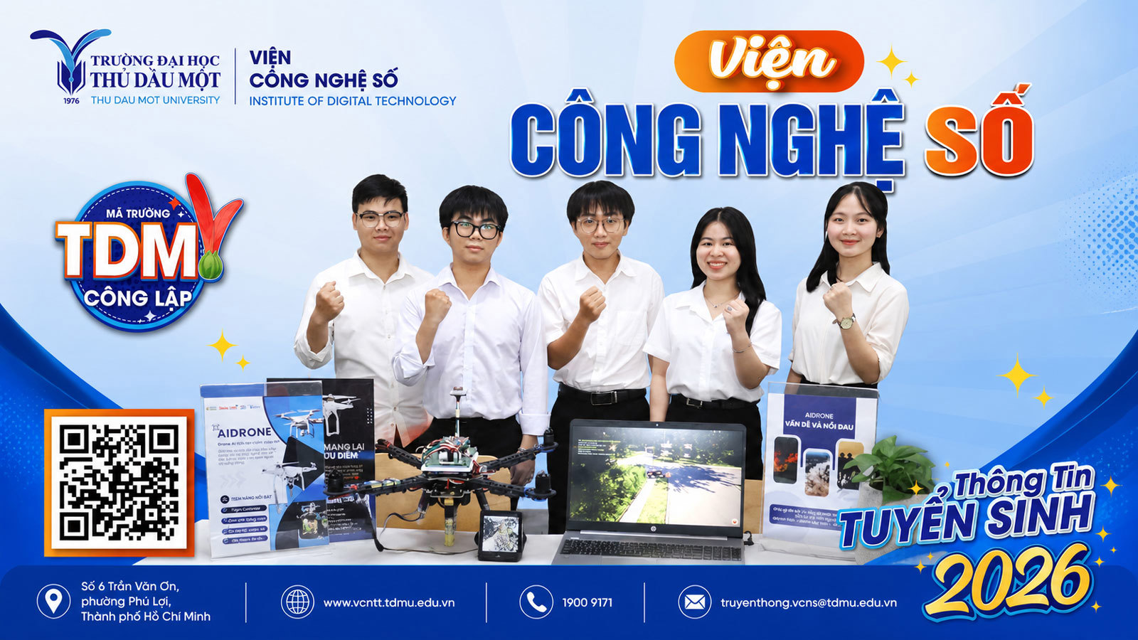 TUYỂN SINH 2026: VIỆN CÔNG NGHỆ SỐ – TRƯỜNG ĐẠI HỌC THỦ DẦU MỘT
