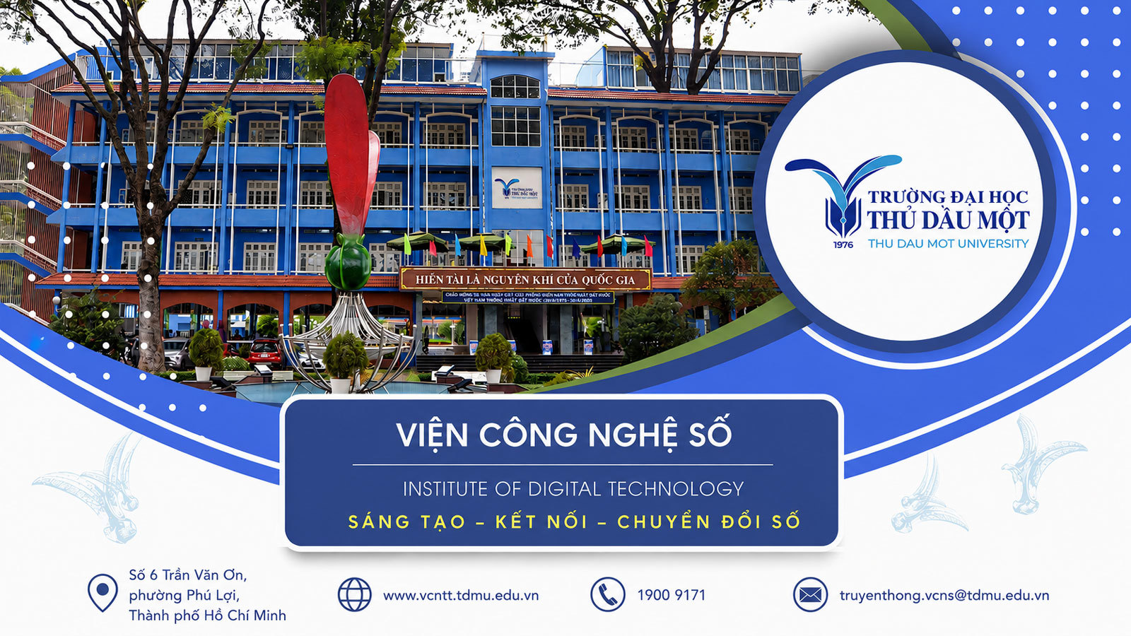 Viện Đào tạo Công nghệ thông tin, chuyển đổi số - Trường Đại học Thủ Dầu Một đồng hành cùng thế hệ trẻ Đông Nam Bộ và Nam Trung Bộ: Khai mở cơ hội học tập, chắp cánh tương lai số