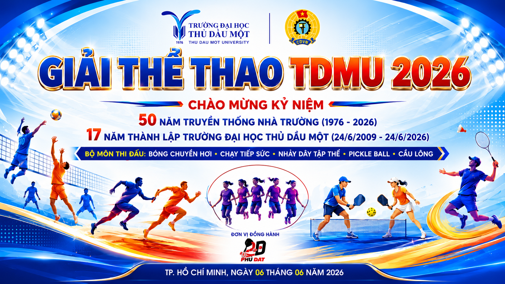 Viện Công nghệ số sôi nổi tham gia Hội thao Chào mừng 50 năm Ngày truyền thống và 17 năm thành lập Trường Đại học Thủ Dầu Một